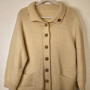 Beautiful Cream/tannish Cardigan (no tag)